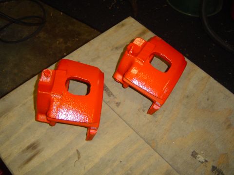 1989 Ford Bronco - Painted the Tbird calipers red