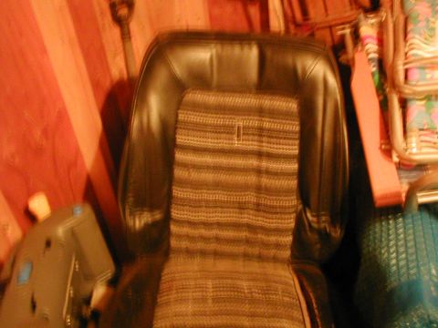 1979 Ford Bronco - A car seat with a patterned fabric insert is shown, likely a replacement part.