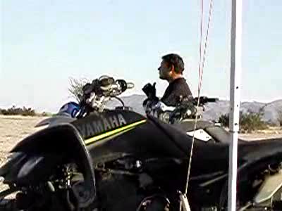 2005 Yamaha GRIZZLY 600 - Brother rockin out waiting to go for a ride....