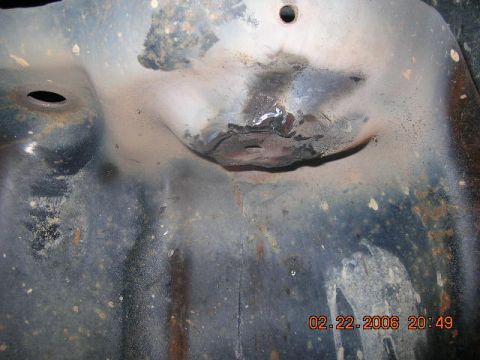 1991 Ford F-150 - The cirle peices welded in