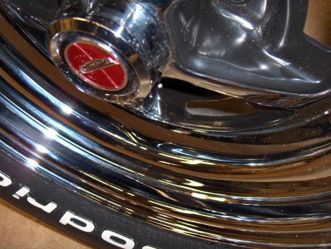 1971 Ford Torino - The specs are dust on the rims from my garage, but the deep chrome is excellent. Rim size is 15X7 with 4.5 backspacing. Tire size is 255/60…