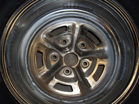 1971 Ford Torino - Now for the bad...This wheel had lots of porosity in the weld, and whoever welded it just welded over some of the porosity here and there,…