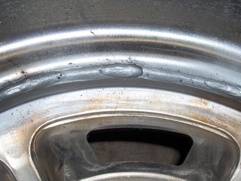 1971 Ford Torino - Some of the welds that were stacked on top of the worse porosity.
