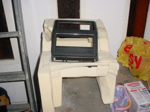 1986 Ford Bronco - And there it goes...the bezel fitted in the console....