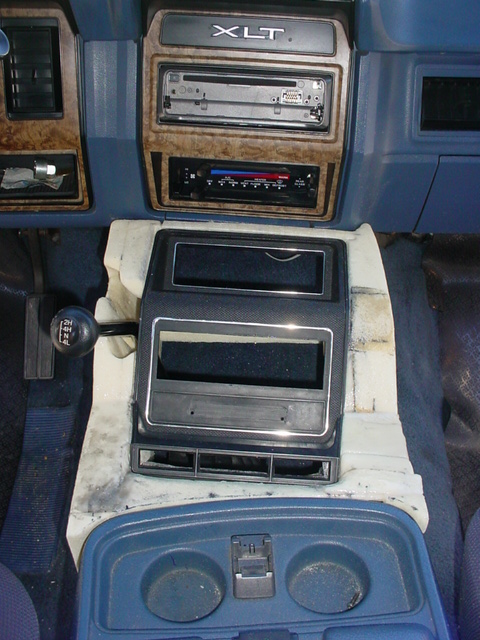 1986 Ford Bronco - First approach in the vehicle...After hours and hours of sanding, cutting bonding and again sanding I got this. You can see that I tried to…