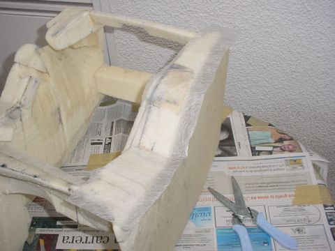 1986 Ford Bronco - Once I was more or less satisfied I started fiberglassing the foam. Please follow the instructions about the proportions while mixing the r…