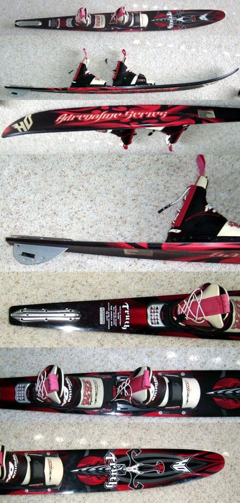 1978 Ford Mustang II - Water skis with "Adrenaline" and "Truth" branding are shown in multiple views.