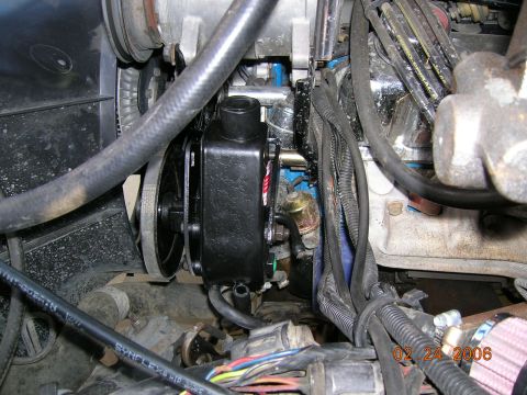 1985 Ford Bronco - side shot...note spacer installed (gold colored piece).