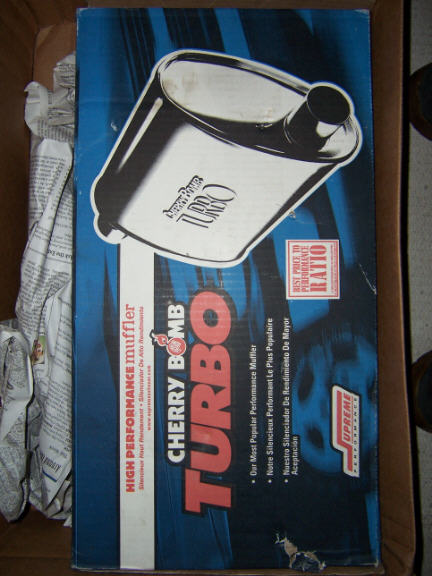 1983 Ford Bronco - cherry bomb turbo muffler 2 1/2 inlet an outlet