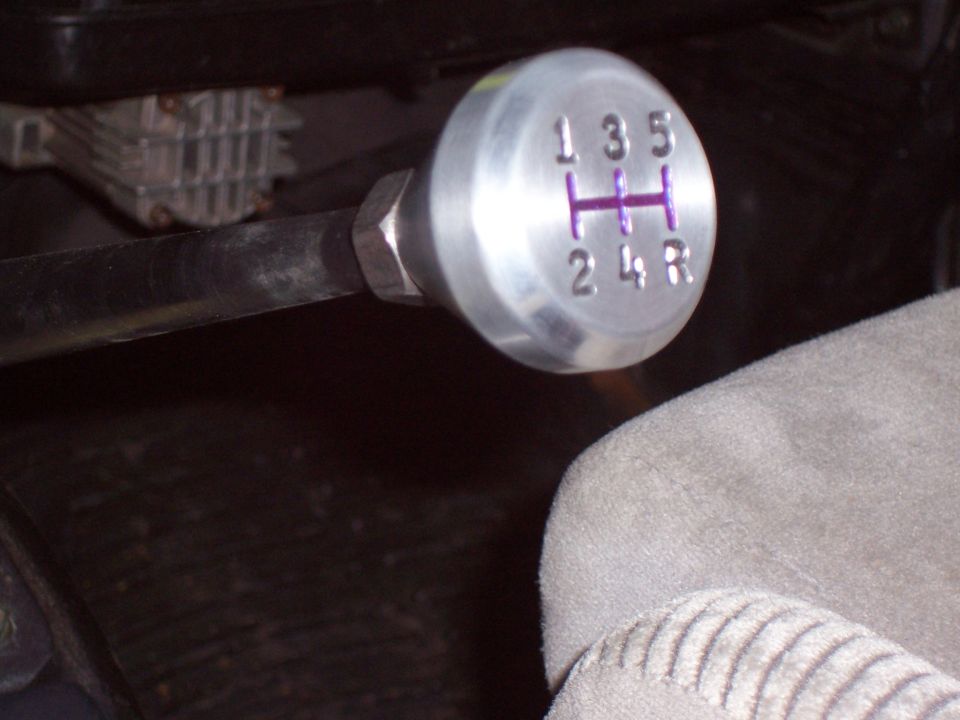 shifter knob installed