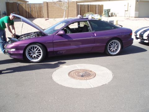 1997 Ford Probe - GRPJUCE... very clean purple car... I would still never be caught dead driving it...