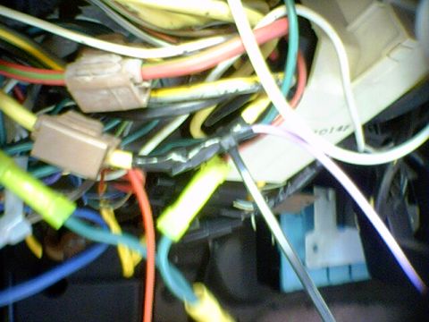 1994 Ford Bronco - A complex network of wires and connectors within a vehicle's electrical system.