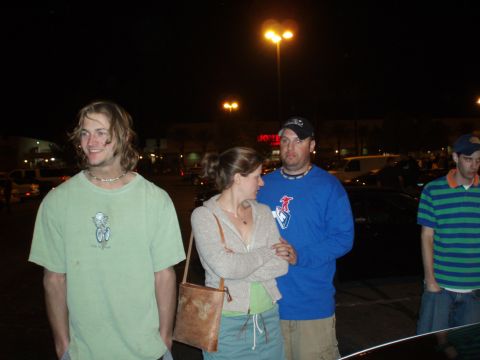 1997 Ford Probe - From left... Jim, Becca, Mario, Jeff... all standing around looking lost...