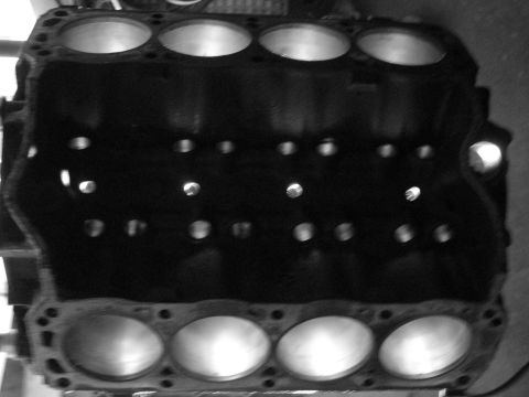1981 Ford Bronco - Black and white picture taken for a friends photo class project. Placed the shop light underneath the block and took the picture from the t…