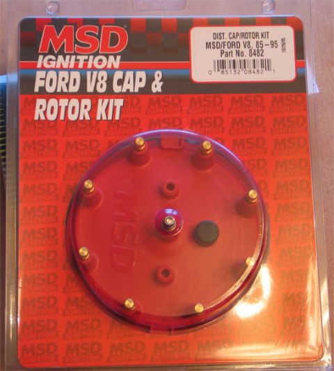 1994 Ford Bronco - MSD Ignition Ford V8 Cap & Rotor Kit, part number 8482, for Ford V8 engines 85-95.