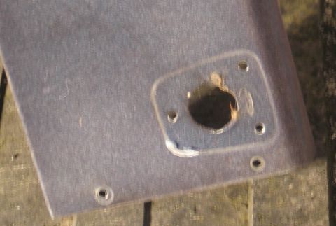 1994 Ford Bronco - This image shows a damaged interior panel, not a 1994 Ford Bronco.