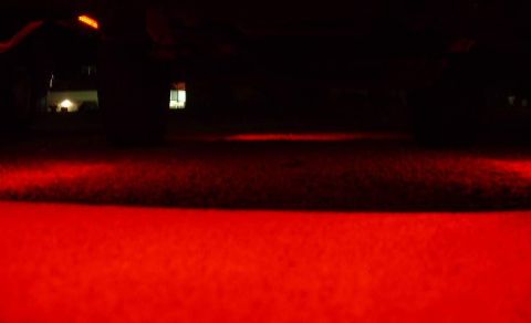 2006 Ford E350 - LEDs on my Bronco. View of ground at night.