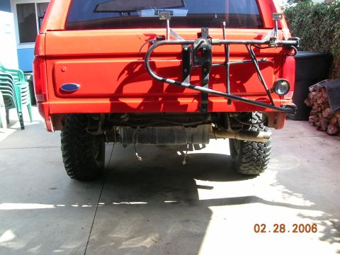1985 Ford Bronco - hitch and spare tire removed.