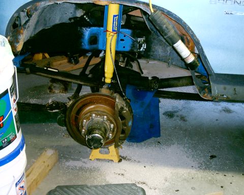 1985 Ford Bronco - installed 3/8 banjo fittings finally from Summit, bled brakes