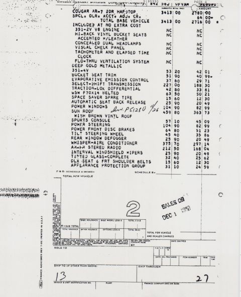 1965 Ford 427 “literature and parts scans and pictures”