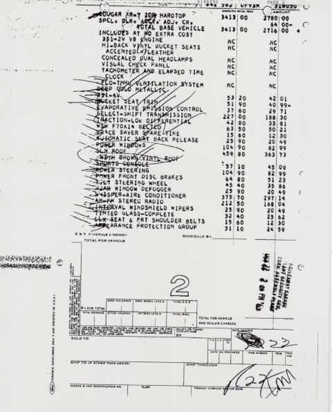 1965 Ford 427 “literature and parts scans and pictures”