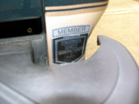 1995 Ford C-150 (Centurion Conversions) - A sticker indicates the vehicle is a conversion vehicle manufactured by a member.