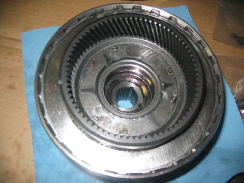 1984 Ford Bronco - A close-up view of a transmission component, likely a torque converter or planetary gear set.