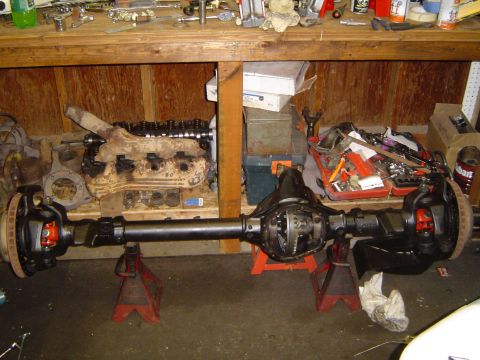 1989 Ford Bronco - Rotors on, axle shafts in