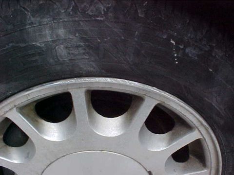 1995 Ford Taurus - Driver Tire Curbrash 1