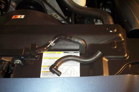 1998 Ford Crown Victoria - After installing a 2004 "Zip Tube", I needed to replace my '98 hose (bottom) with the one on top.