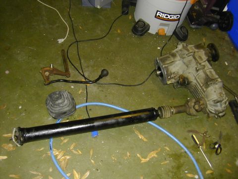 1993 Ford Bronco - bw 1356 xfercase, new front driveshaft, shifter, boot, linkage