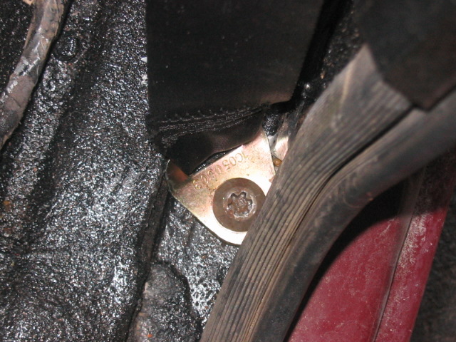 Seatbelt anchor with part number 1C0505013