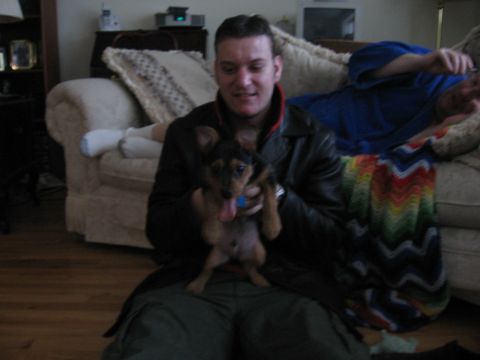 1988 Mercury Grand Marquis - pic of Tobi with Colin March '06