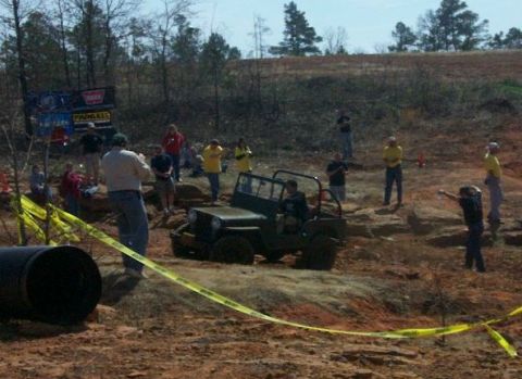 1993 Ford Bronco - Jibarito Jeep at the Rock Garden finish line
