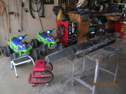 1985 Ford Bronco - rr bumper after grinding