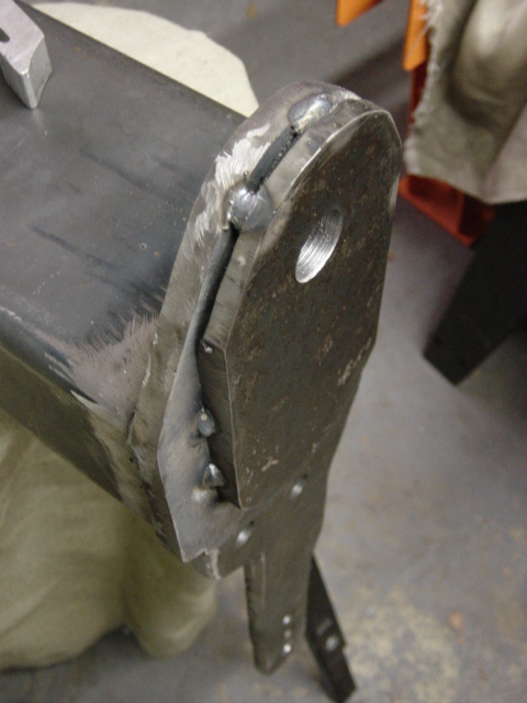 1991 Ford Bronco - Plates are drilled, then beveled at the ends and tacked in place ...