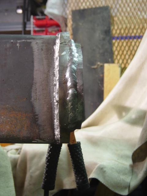 1991 Ford Bronco - The infill at the end. I did screw up doing the bevel on the opposite end, and had to grind out about 1" worth of weld ... but that's actua…