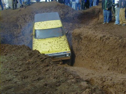 1994 Ford Explorer - This 1994 Ford Explorer is deep in the mud during an off-road event.