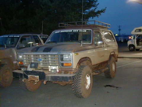 1994 Ford Explorer - This Ford Bronco has been modified for off-road use and is part of the 'BIG BRONCOS 4X4 CLUB'.