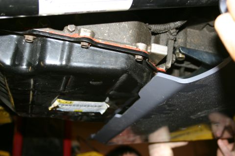 2003 Jeep TJ - shows how much overlap the wrong skid has