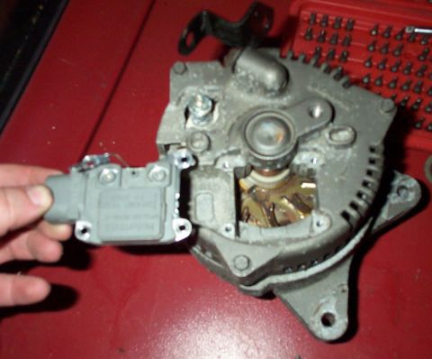 1993 Mercury Grand Marquis - To install, simply lay the regulator into place.