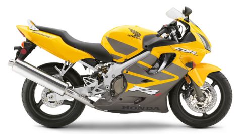 2002 Kawasaki Ninja - This Honda CBR F4i is a sportbike with a yellow and gray color scheme.