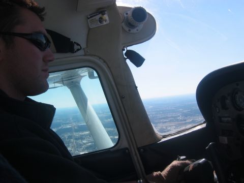 1989 Ford Bronco - Scuba Steve takin the controls over Greenville during a sightseeing flight.