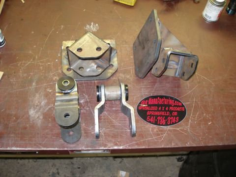 1994 Ford Bronco - Very nice work. Flip for the rear, and the shackles for the front. http://www.sky-manufacturing.com/
