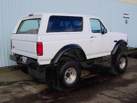 1994 Ford Bronco - You can see how much narrower the dana 60 rear axle i had in there is. Almost 3 inches on each side! WTF And don't miss the one rear tinted…