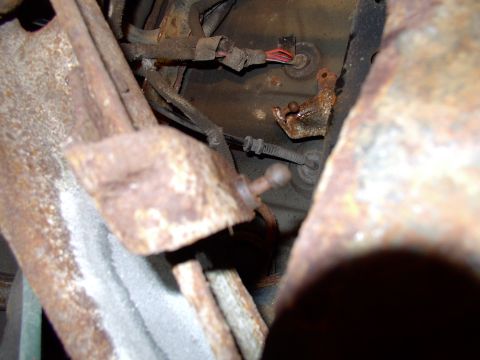 1990 Lincoln Town Car - One ball stud is bracketed onto the axle and the other is on the frame. They get dirty and rusty too. These are the studs the height sensor…