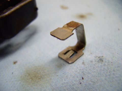1990 Lincoln Town Car - Once out you can see the cupped shaped part of the spring that is supposed to hold the ball stud in place (the rusty part).