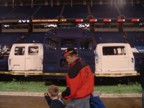 2004 Dodge 2500 - The line that the trucks hit in freestyle.