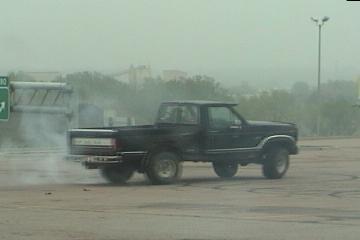 1984 Ford Bronco - pics from a video of my F-150 going around in circles