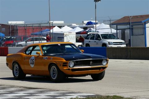 1970 Ford Mustang - in the fast pit at TWS